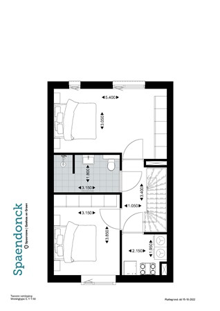 Floorplan - Weverskaarde 22, 5014 DX Tilburg